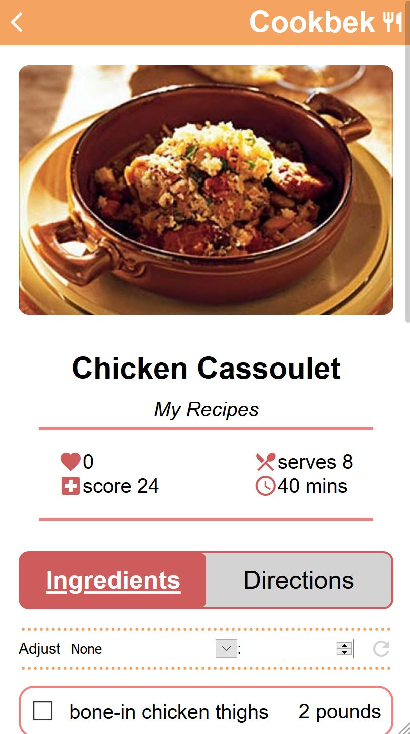 recipe individual