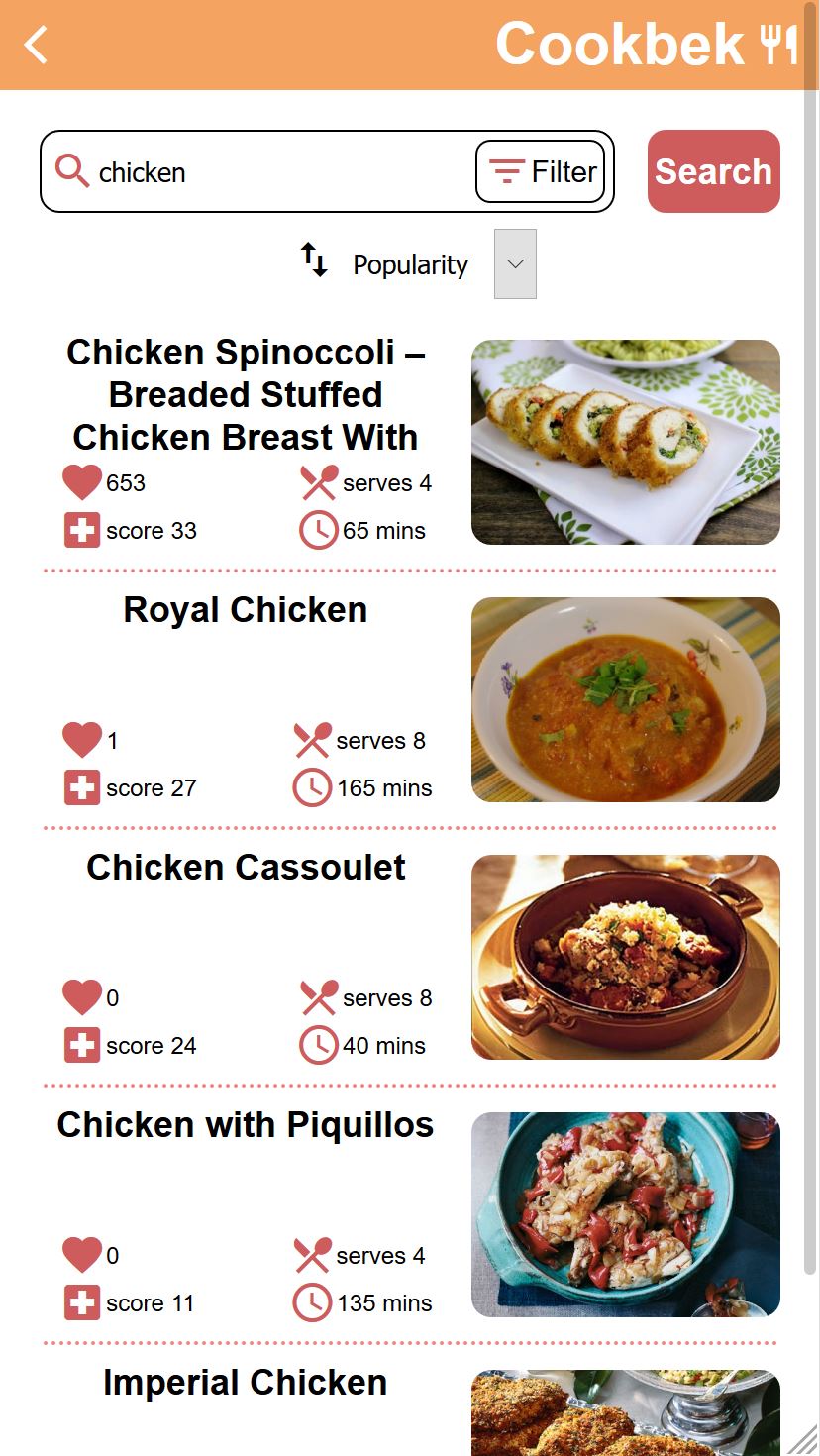 recipe search